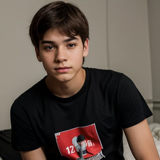 17-year-old boy in a T-shirt 