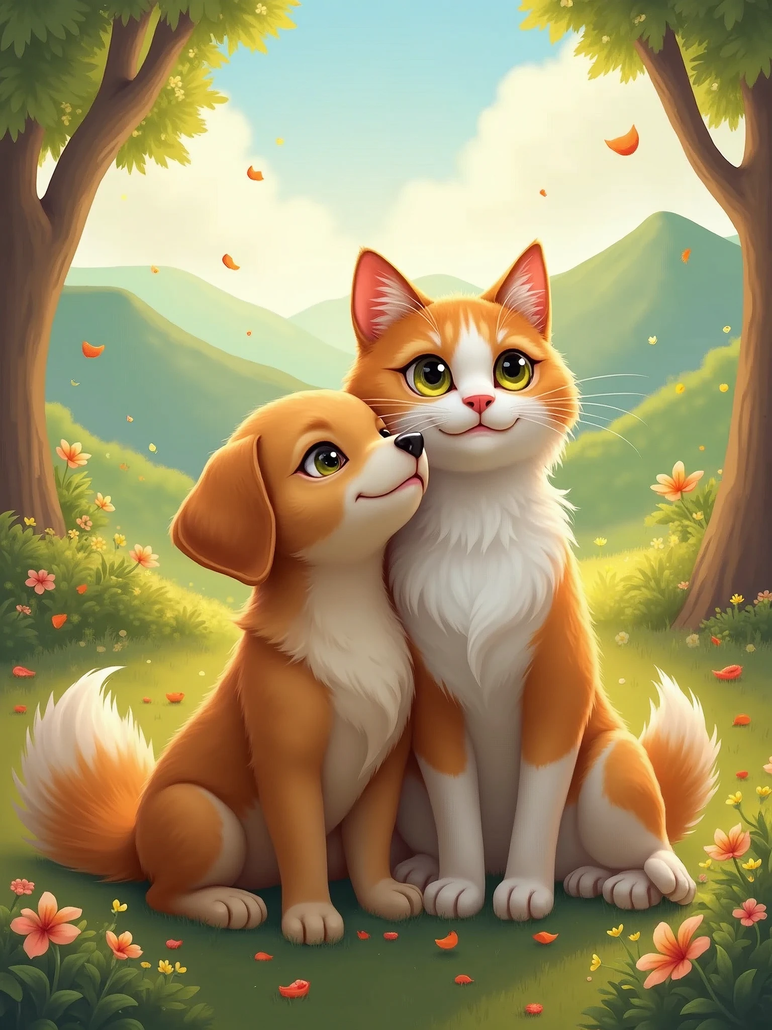 a cat with a dod