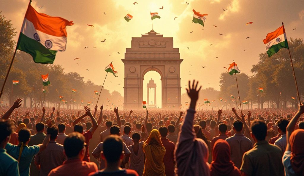 Independence day of India with lot of struggles for India