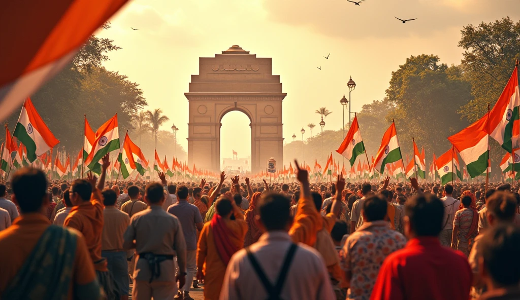 Independence day of India with lot of struggles for India