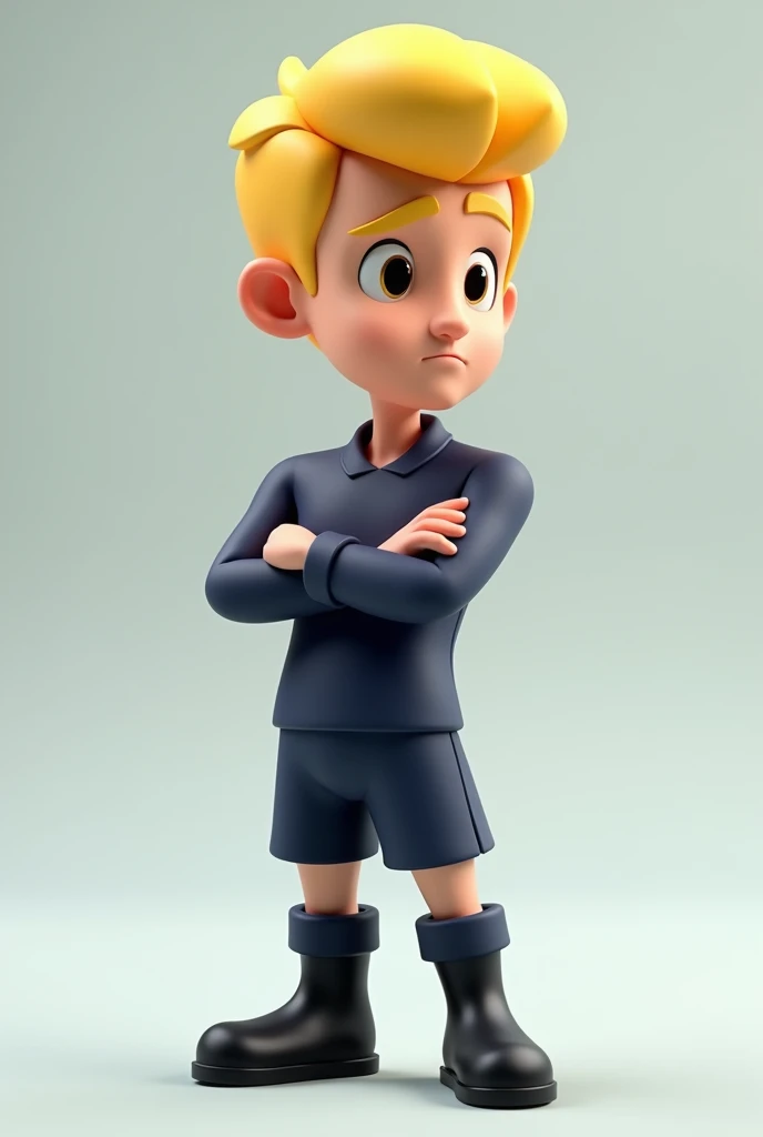 A gray-skinned ghost boy, short hair, black eyes, femboy, with thick thighs and a huge sexy butt