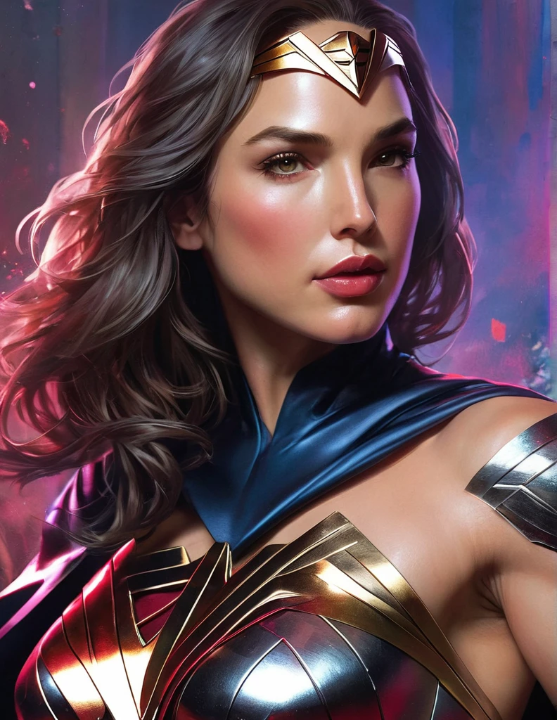 a close up of a woman in a costume on sexy painting of gal gadot, extremely detailed artgerm, trending artgerm, as seen on artgerm, artgerm style, artgerm comic, artist artgerm i and wlop, artgerm detailed, artgerm and wlop, artgerm colorful!!!, stephen lau and artgerm, as seen on artgerm, artgerm julie bell beeple, stanley artgerm lau, artgerm and ben lo, portrait of Super girl, artgerm on artstation pixiv, posing for a picture of a person for photoshoot