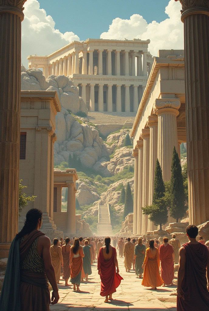 Like 20 pages telling the story of ancient Greece