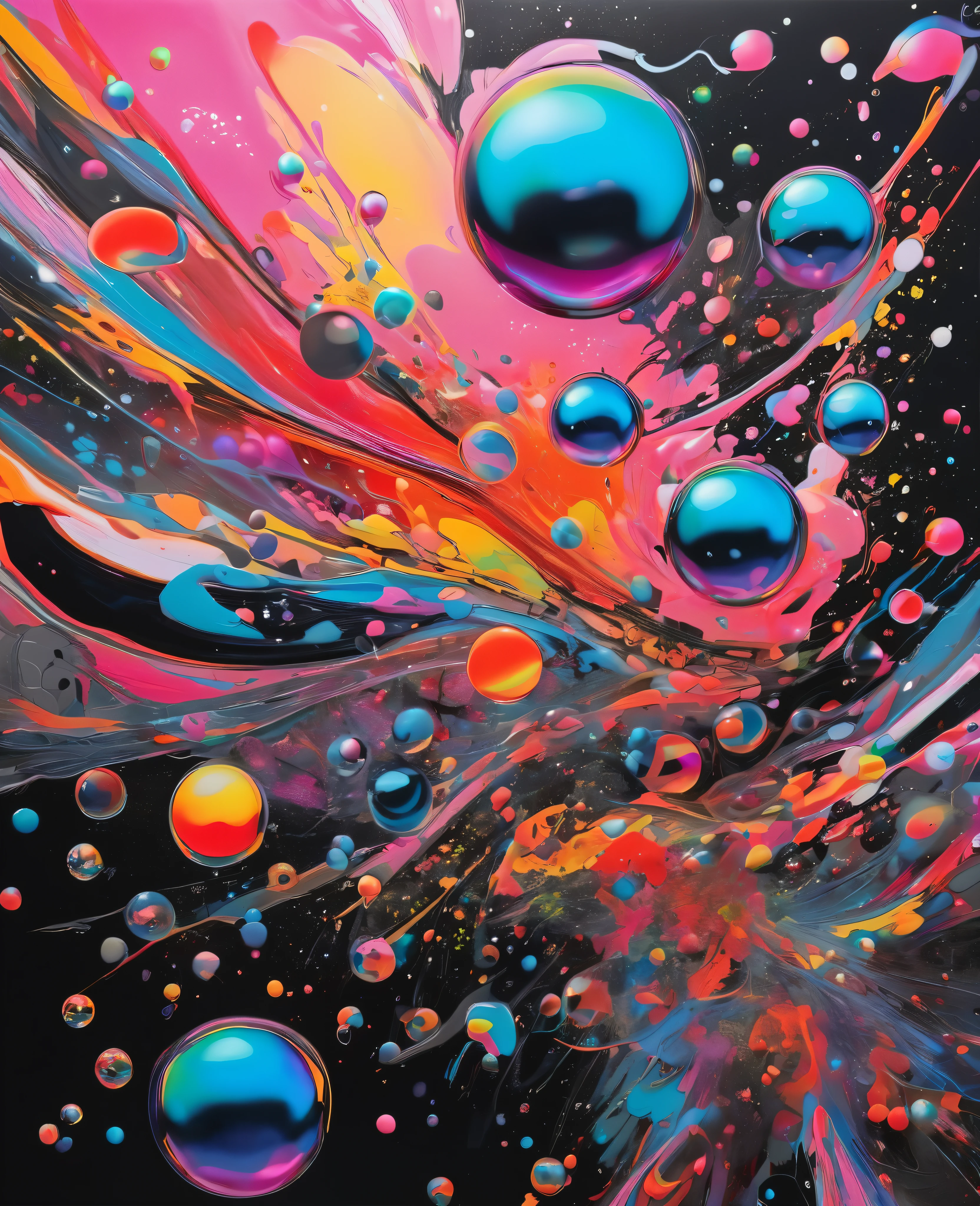 (best quality:1.3), masterpiece, absurdres, highres, dynamic lighting, intricate detailed, beautiful eyes, 1other, (Atomic Punch color:1.1) , (Embrace the chaos of colors by combining a mix of vibrant hues with bold brushstrokes, drips, and splatters that seem to collide and clash in a visually dynamic and chaotic manner:1.2)