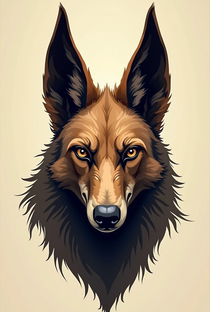Anubis face vector