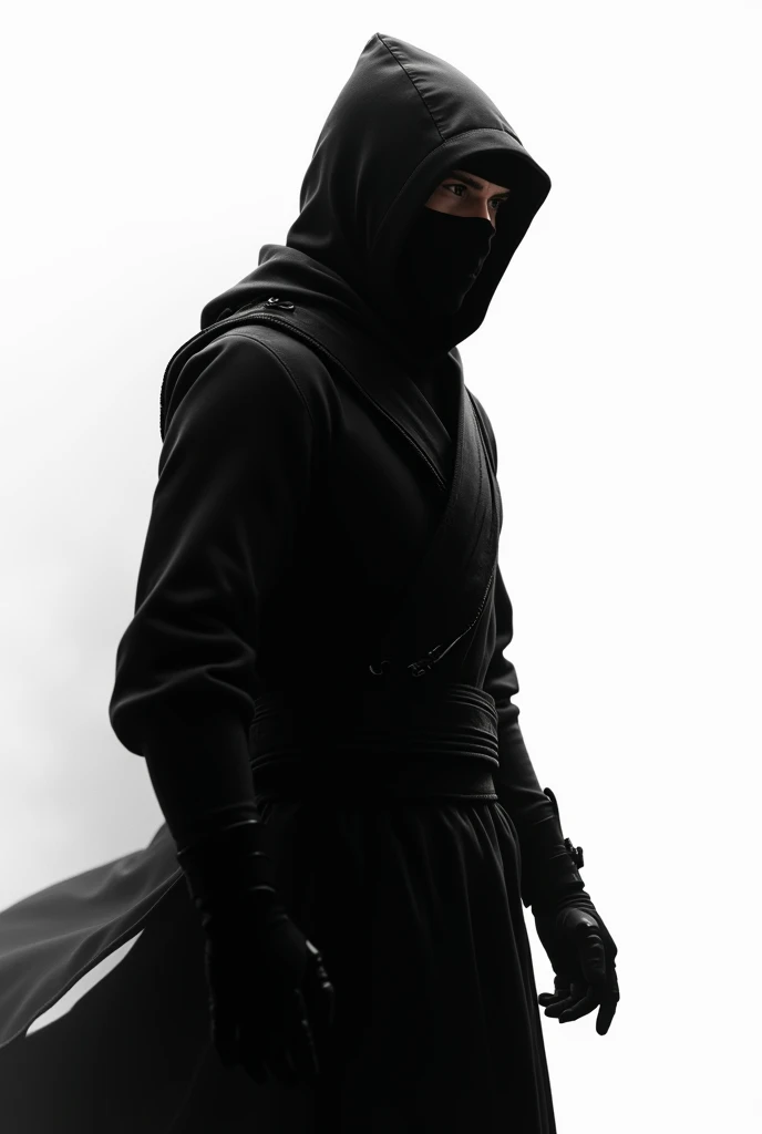 Black and white ninja profile pictures in high quality
