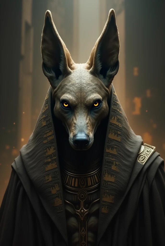 in the face of Anubis
