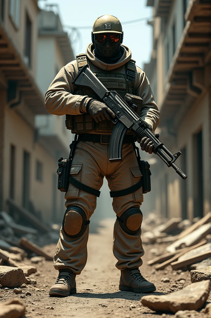Create a realistic image of a CS2 match, winning the round with an AK-47.