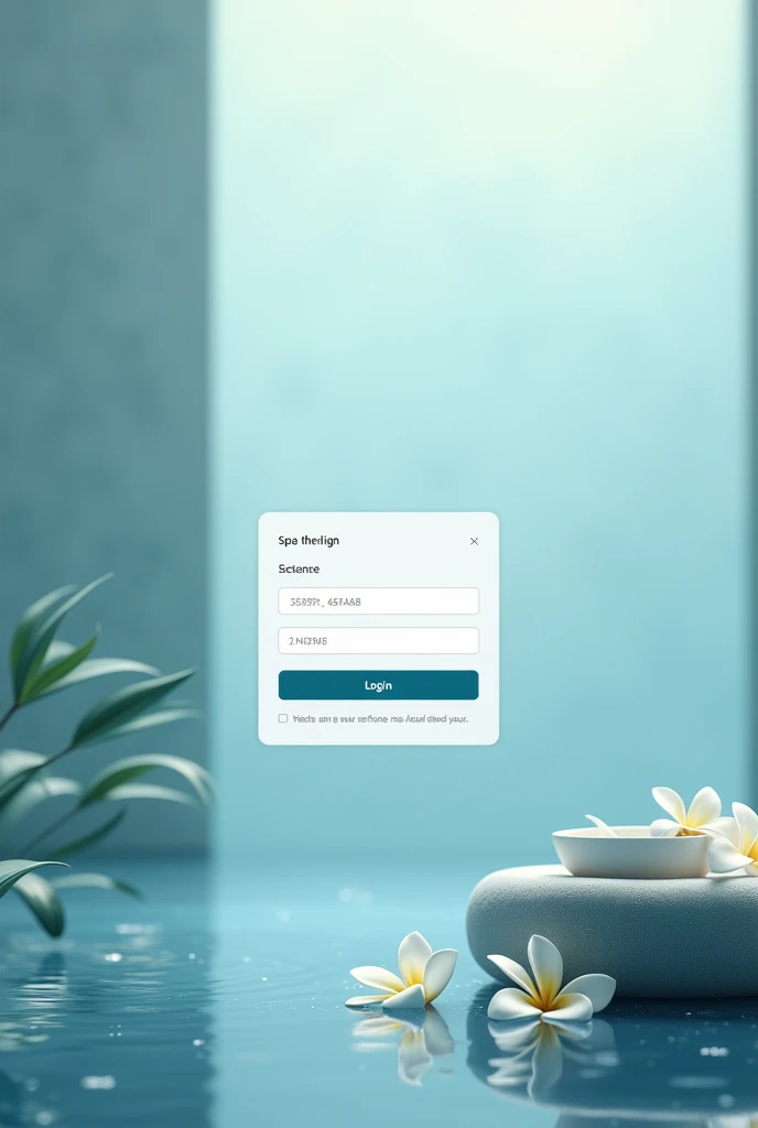 has a background for a spa login using these colors : 52899B, FBFCEF,327A92, 48A0AB, 89B9BF, 2D718B, FDDFBE Y F4F6E9