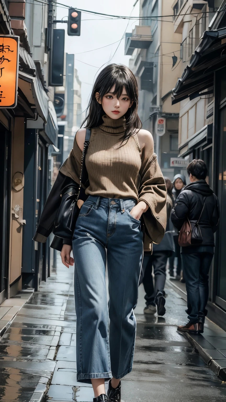 (最高qualityのディテール)、Realistic、8K Ultra HD、High resolution、(one person's:1.2),(Glasses、Fatal Beauty,Attractive beauty) ,(A supple and powerful physique),(Sensual charm),(Glasses、Mysterious charm:1.1),(Big Breasts、Fascinatingシルエット),The 超detailedな、高qualityのテクスチャ、複雑なdetailed、detailed、非常にdetailedなCG、高qualityの影、detailed 美しく繊細な顔、detailed 美しく繊細な目、Written boundary depth、Ray Tracing、20th Generation、Cute K-Pop Girls、(The Face of Ulzan in Korea)、Thin face、(Urzan-6500-v1.1:0.6)、PurerosFace_v1、Glowing Eyes、Perfect body、 Viewer Display、(最高qualityのディテール:1.2)、Realistic、8K Ultra HD、High resolution、Woman close up, Realistic rendering, 8k artistic german bokeh, Fascinating, Real Girls, Gurwitz, Gurwitz-style artwork, Roleplay, Realistic 3D style, cgstation Popular Topics,, 8K Portrait Rendering,(truth,truth:1.4),(Sparkling eyes girl:1.2)、Best image quality, 最高quality, Realistic, 超detailedな, Realistic, 4K 8K Ultra HD Full Color RAW Photos, Fujifilm(Medium format), Hasselblad, Carl Zeiss, Incredible dynamic range photography(utility_art:Smooth-768:1.1),High resolution, High pixel count, 明確なdetailed, Clear images, Natural color reproduction, Noise Reduction, High fidelity, quality, Software Improvements, Upscaling, Optimized Algorithms, Professional-level retouching,
1. Oversized coat:
The coat is、Choose an oversized design that covers from shoulders to knees.。Color is classic navy or black、or warm khaki or beige, wait.、Choose colors that match the season。
2. Knitted sweater or turtleneck:
To protect yourself from the cold、Knitted sweater or turtleneckを選択してください。Match the texture and color of the knit to the coat.。
3. Wide leg pants:
For pants, Choose a wide-leg design、Combines ease of movement and style。Denim in dark tones or black trousers will look good.。
4. Knee-high boots:
What is included in an oversized coat、足首からふくらはぎまでカバーするKnee-high bootsとの組み合わせ。Boots are black or dark brown and chic.、Gives a stylish impression。
5. accessories:
シンプルなゴールドまたはシルバーのaccessoriesを選択してください、Add elegance to your outfit。for example、Long necklaces and large earrings are recommended.。
6. Handbags:
Handbags、Choose a color that matches the tone of your outfit.。Shoulder bags and tote bags are convenient and stylish。
7. Compensateと髪型:
Compensate, Choose natural colors that flatter your skin。Wavy Hair、By creating loose curls、Appeal to softness。