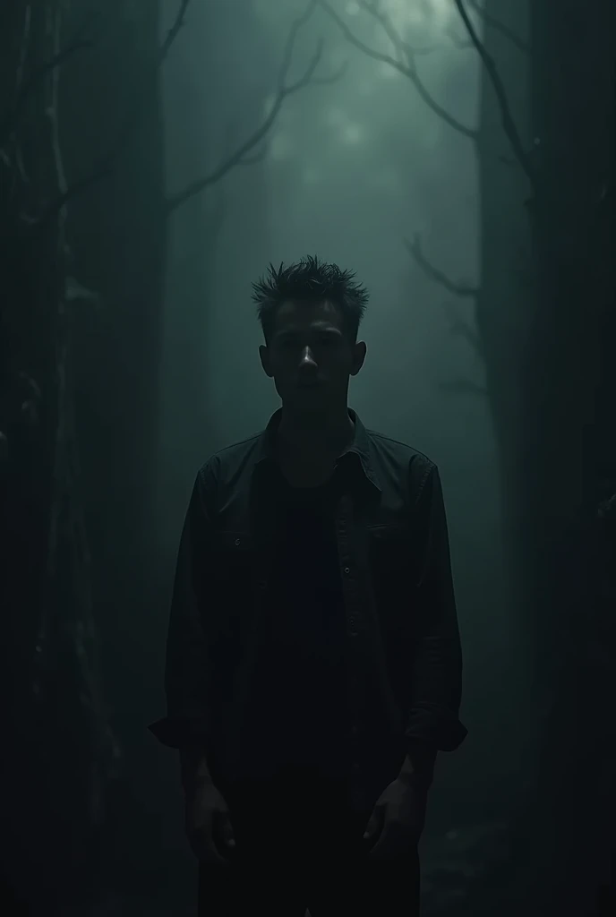 a dark background of an image showing situations of rejection or lack of trust (Image of a man)
