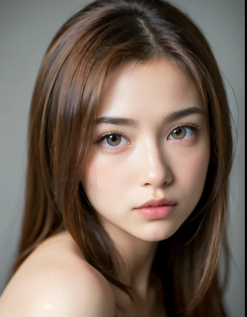 Highest quality, Whole body, Soft Light, Ultra-high resolution, (Realistic:1.4), RAW Photos,
1 Japan, alone, cute, (pupil, Light in your eyes),  Beautiful face in every detail, (Small box),(High resolution detail of human skin texture),
(Long Hair),
indoor,
naked,
(Portraiture)