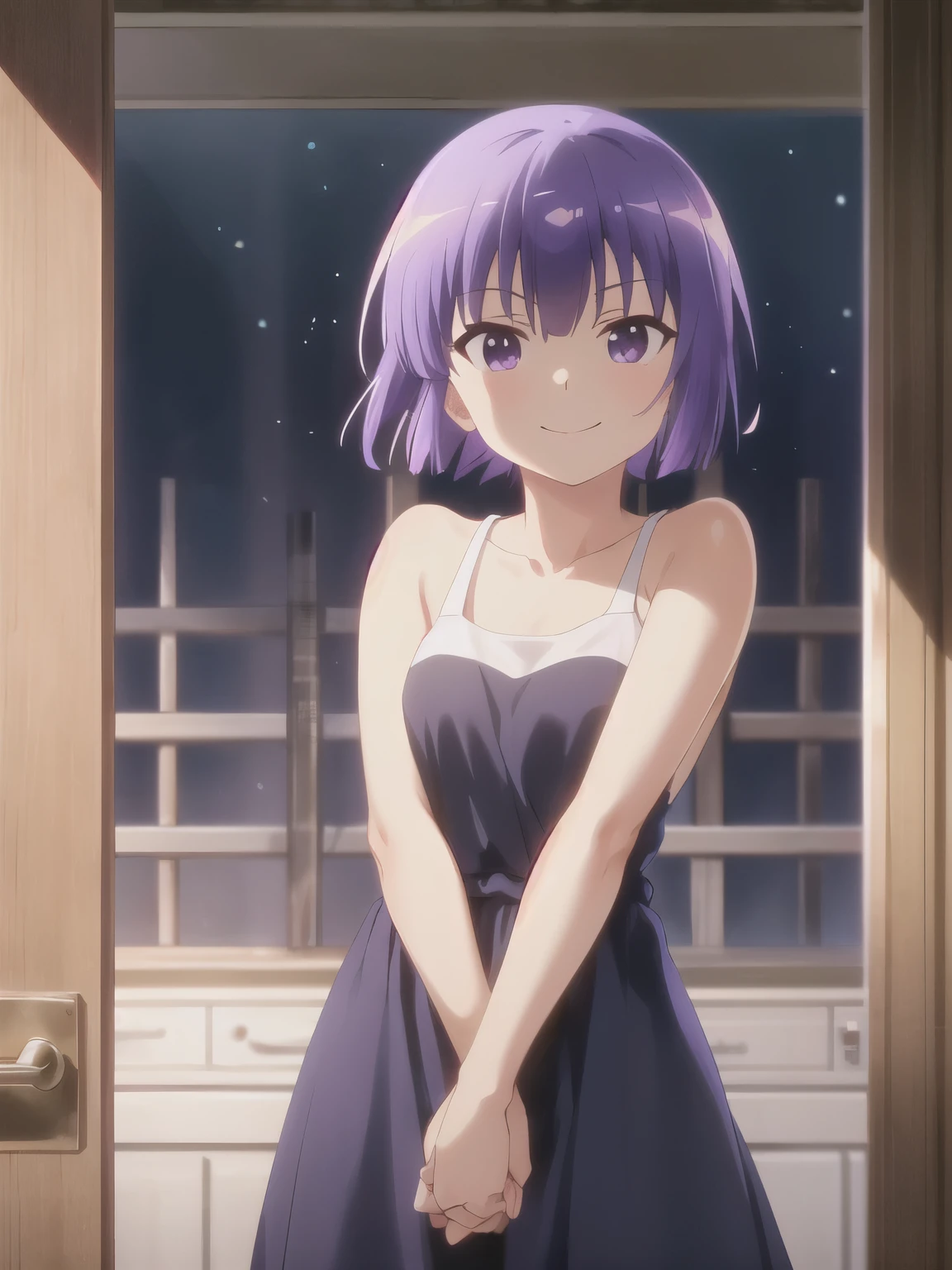 masterpiece, Highest quality, High resolution, break, masterpiece, Highest quality, High resolution, break
,A satisfied smile,Dark changing room、midnight, , , , Arms crossed,, ,break, youko nishikawa (Perfect hands, Perfect Anatomy),
,