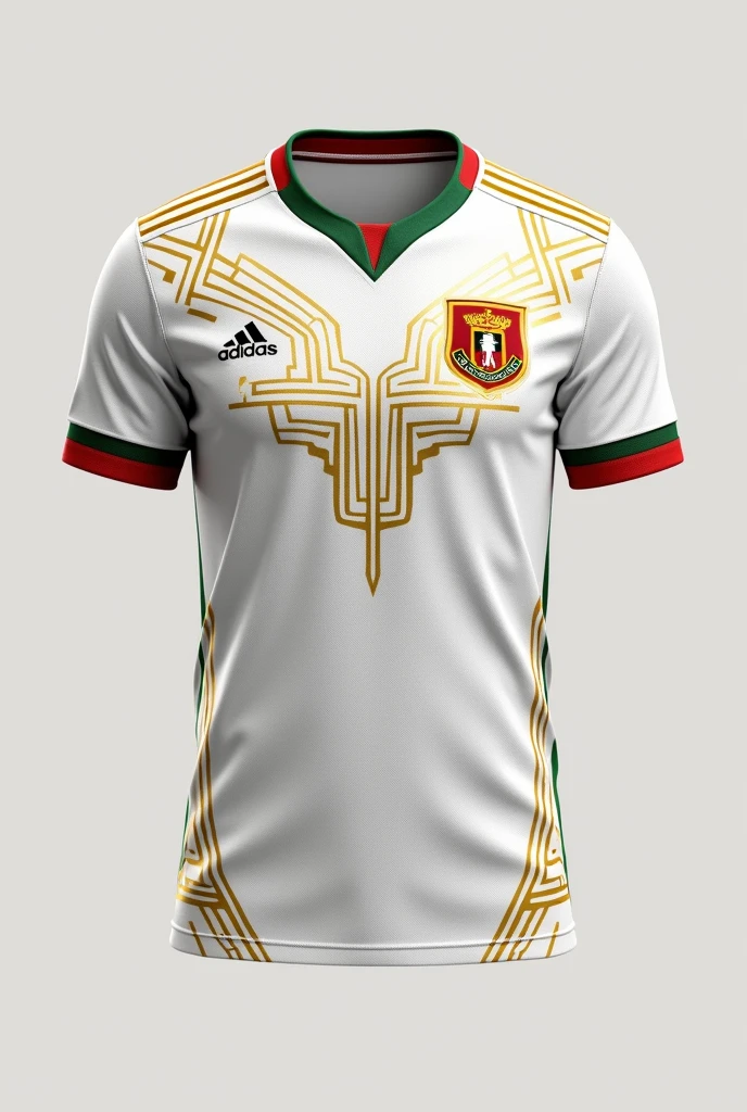 Egypt football shirt , white gold and red or green color
