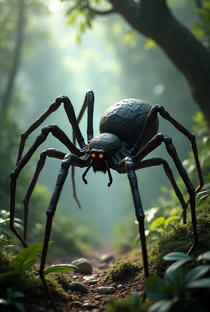 Crocodile-Spider Hybrid: A monstrous creature with the tough, armored body and jaws of a crocodile, merged with the eight long, spindly legs and web-spinning abilities of a giant spider. It lurks in the murky waters of a swamp, waiting to ensnare its prey.