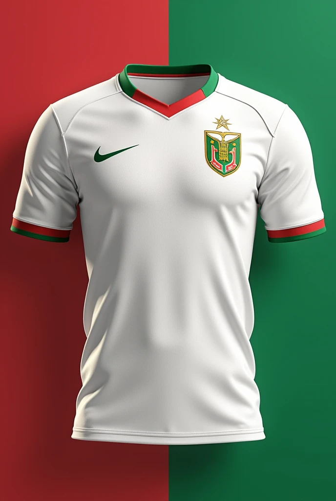 Egypt football shirt , white gold and red or green color