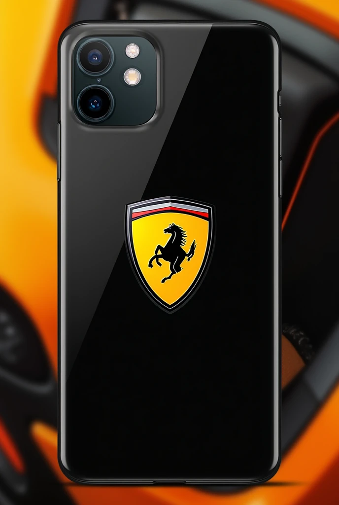 Create a McLaren phone case , only with the yellow logo