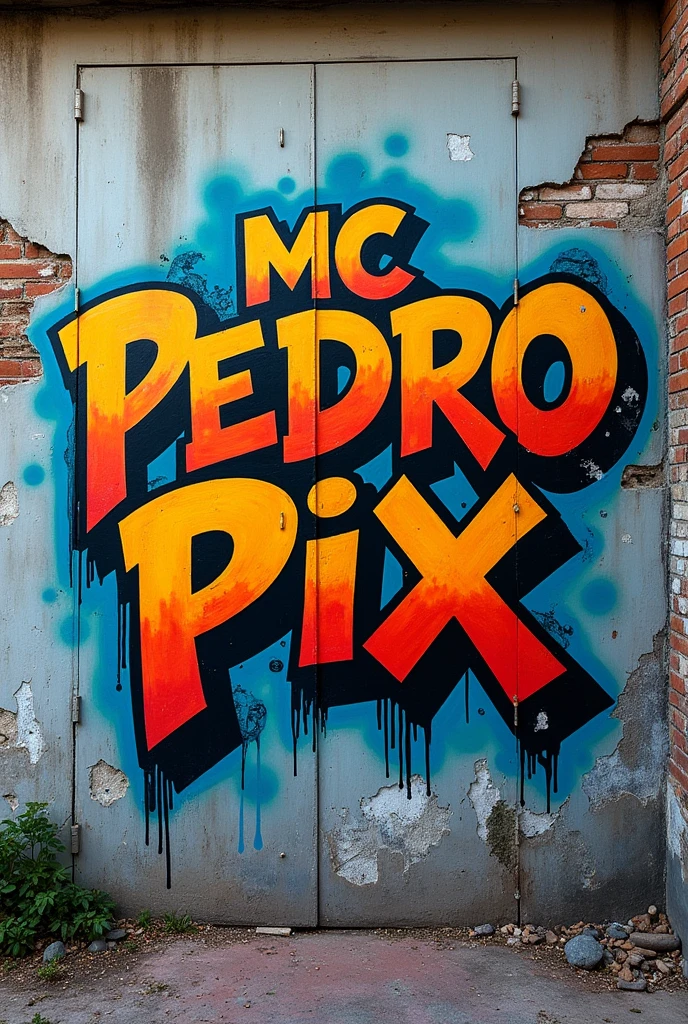 A written wall "MC Pedro Pix"