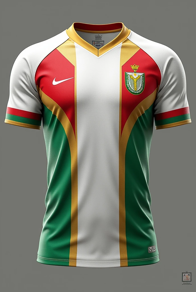 Egypt football shirt , white gold and red or green color
