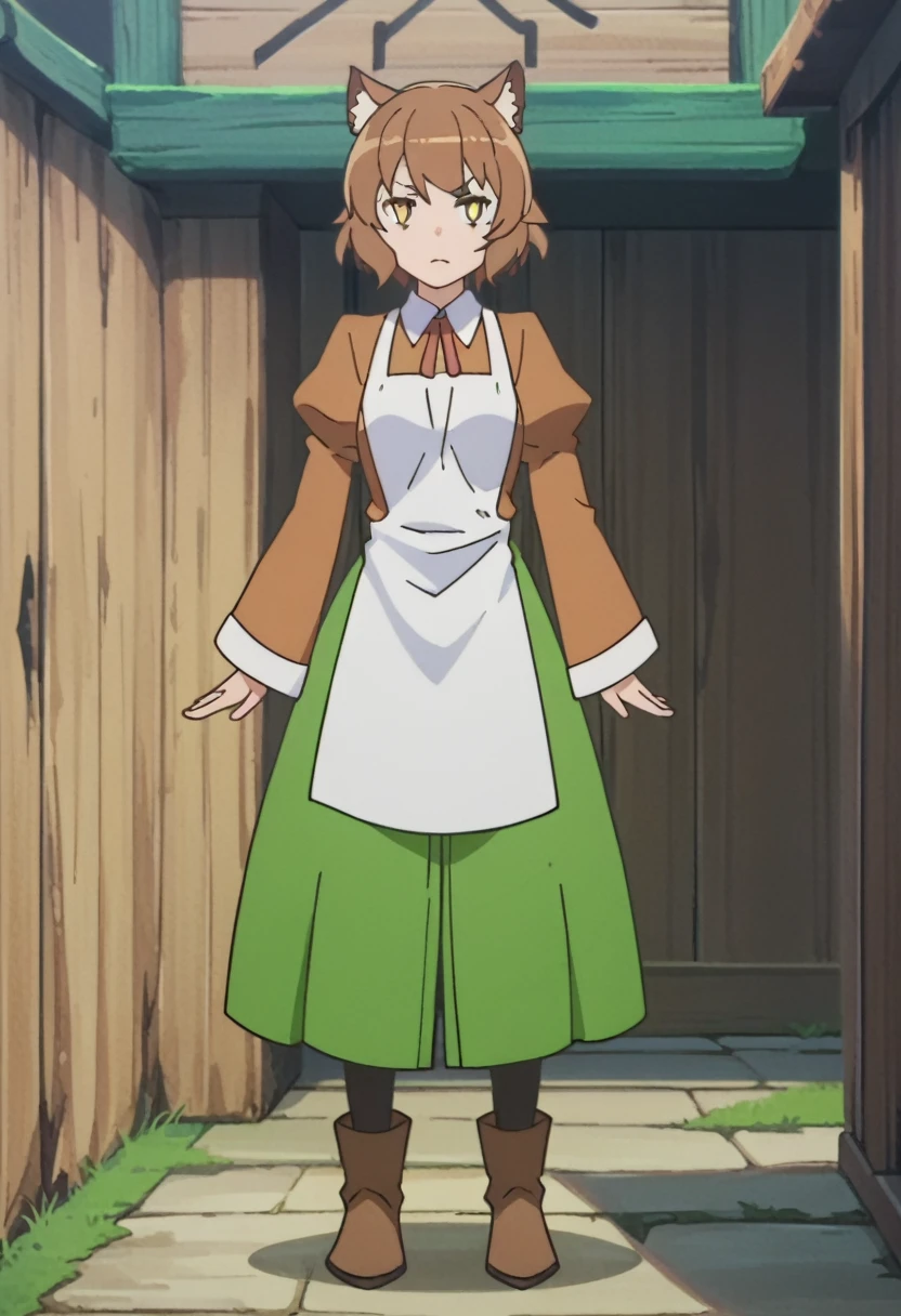 Anya Fromel, anime screencap, full body, standing,