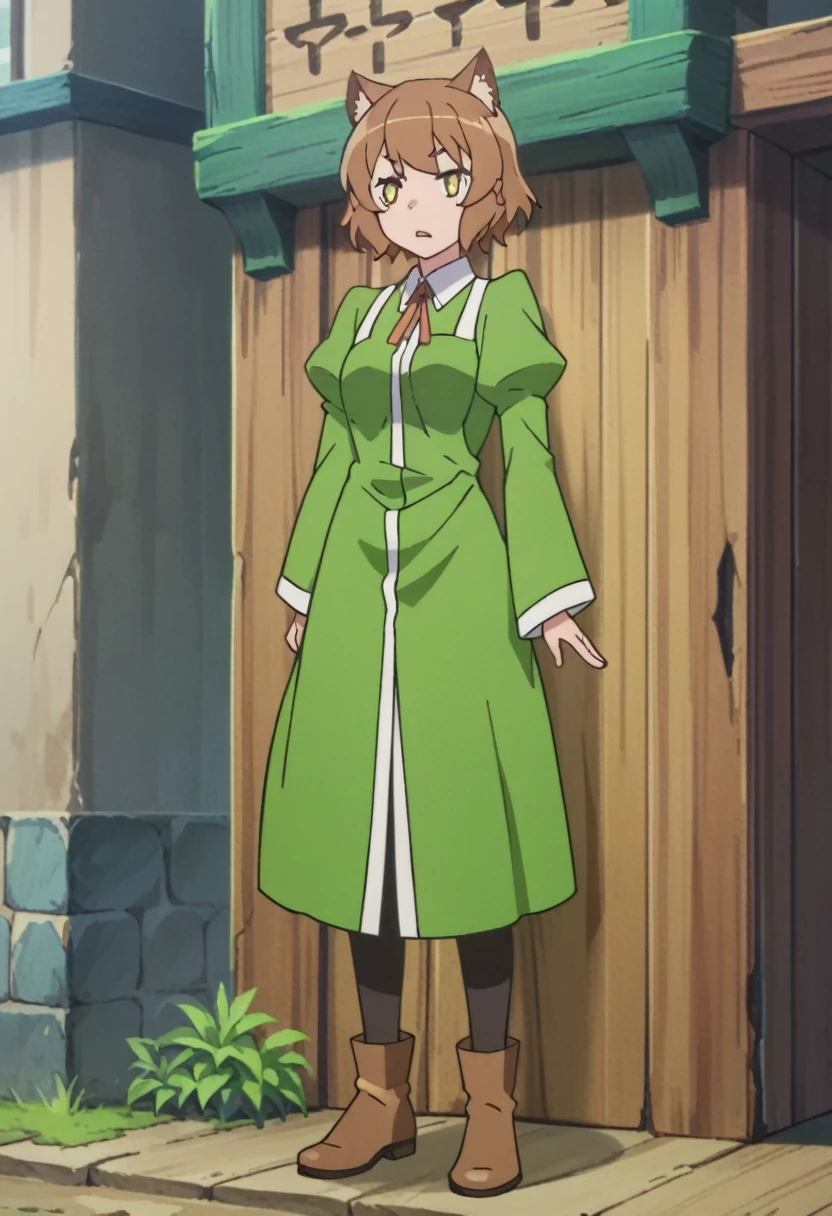 Anya Fromel, anime screencap, full body, standing,