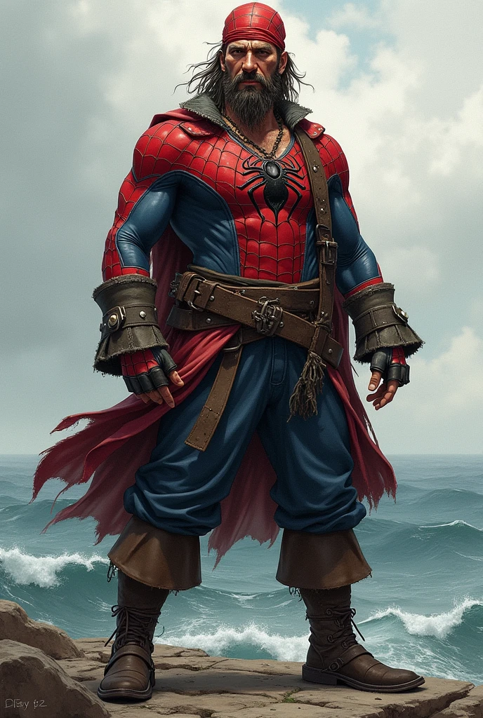 pirate Santiago, of the drawing, spider man dress
