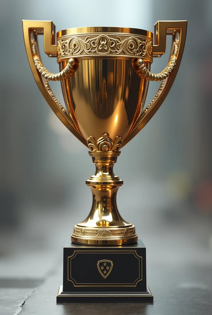 Create a trophy that doesn't have a person's body or face, that says " godlevel 3vs3" ultra realistic