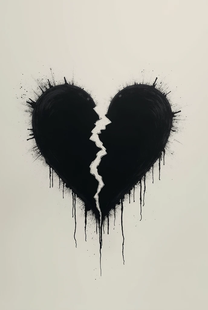create a broken heart  
