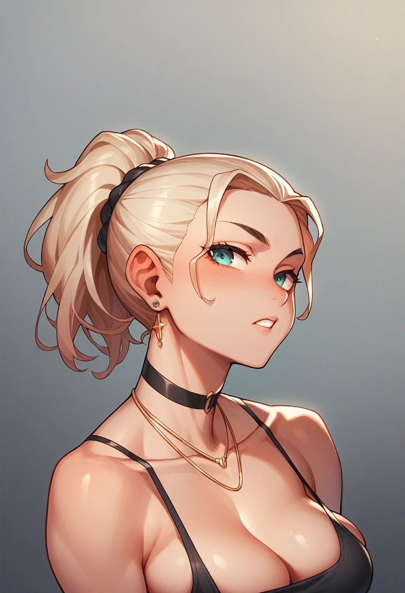 ((ultra high quality)), ((head'illustration)), Evangeline - Devotion, Exclusive style, ((짧은 금발 head)), (beautiful face), (Beautiful female lips), (long elf ears), attractive, ((sexy look)), look at the camera, I opened my eyes slightly, (couleur de White skin), (White skin), The body glows, ((Beautiful detailed female eyes)), ((dark green eyes)), (juicy female lips), (dark eyeliner), (Beautiful women's hands), ((Ideal female figure)), The ideal female body, Good size, Wonderful thighs, nice medium chest, ((Subtle and beautiful)), sexy value (face close up), (Tight Black Clothes Evangelyne-wakfu Season 1, vêtements de la première saison de la série animatede, white top) background: forest, ((depth of field)), ((High quality, clear images)), (Clear details), ((high detail)), In reality, Professional photo session, ((clear focus)), animated, sat down, Spread your legs Boxing gloves