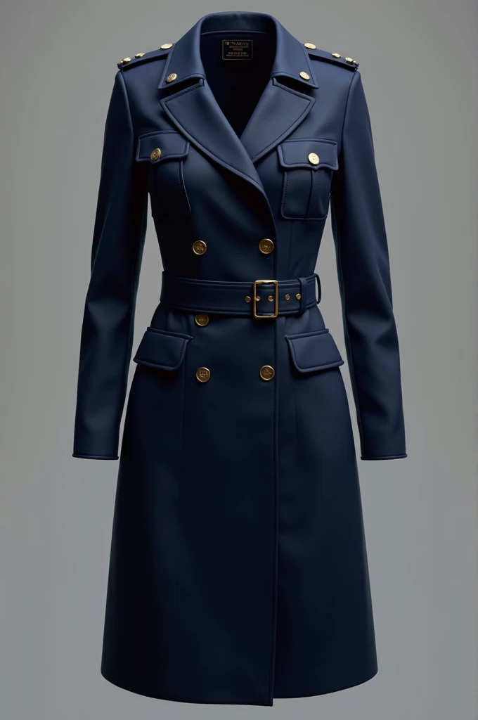 Make a police dress by deep navi blue colour