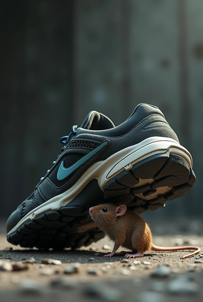 Nike Tn crushing a mouse