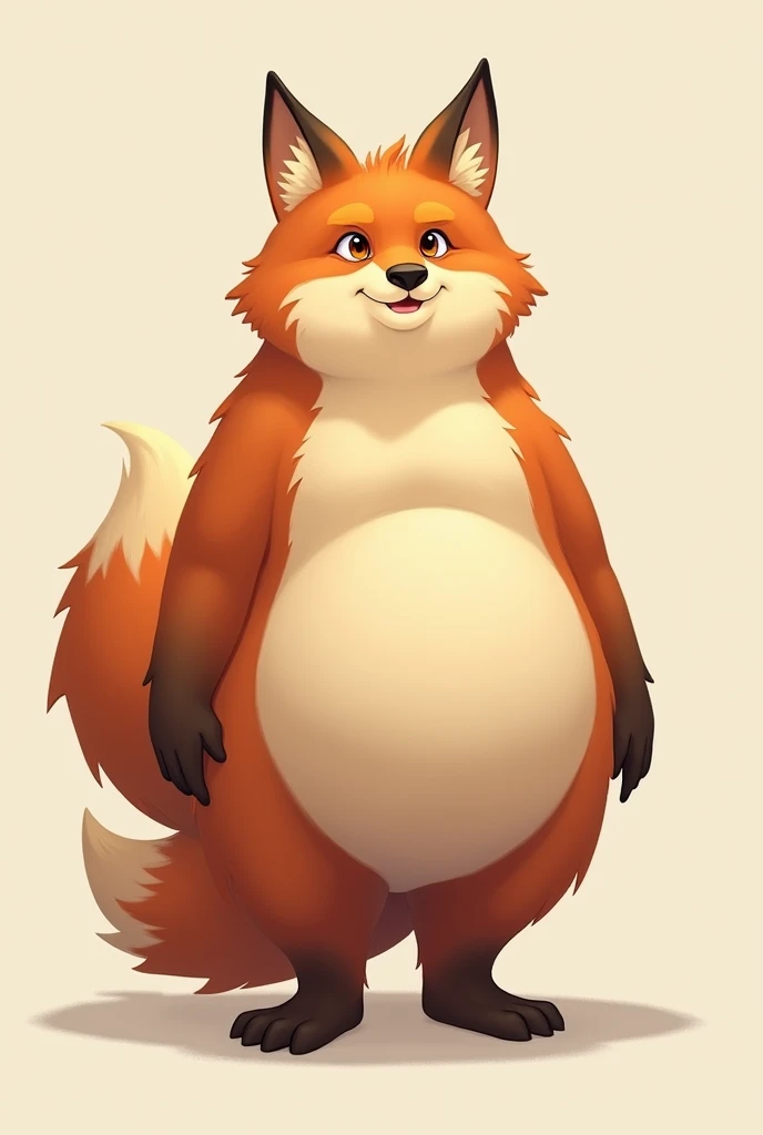 Furry raposa com bunda grande