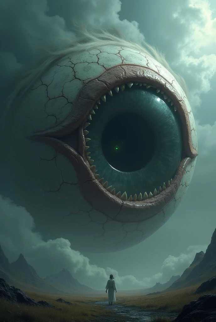 Giant flying eye with a mouth