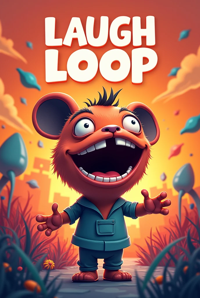 I want the best profile picture for my Instagram profile about meme and humor with the name "Laugh Loop" on it