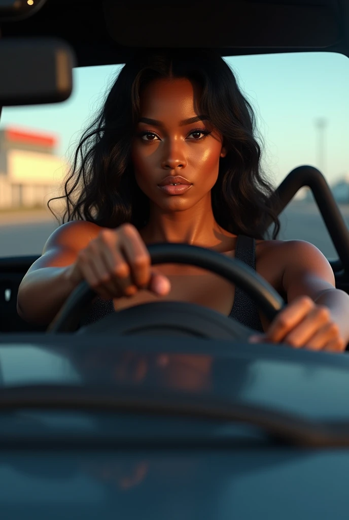 Pretty girl, model with 22 years, fast and furious, driver, hot girl, black girl, long hair