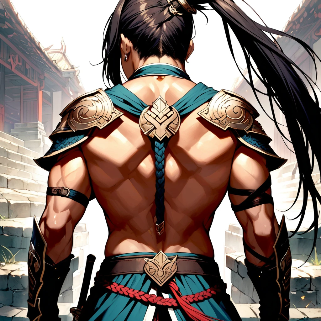 Warrior's back