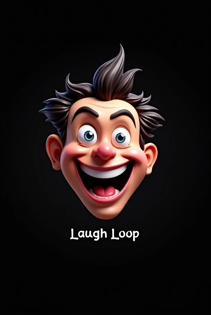 I want the best profile picture for my Instagram profile about meme and humor with the name "Laugh Loop" on it
I want something with black background and decent one I don't want cartoon and creepy 