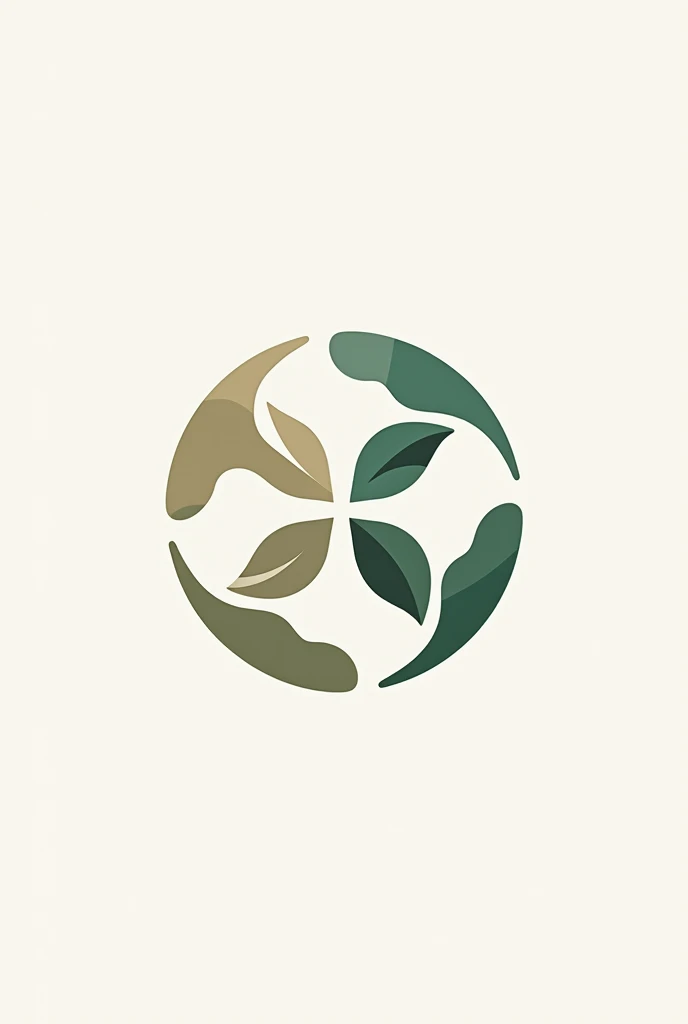 Design the combination of symbols of fire, water, earth and air elements as a logo.