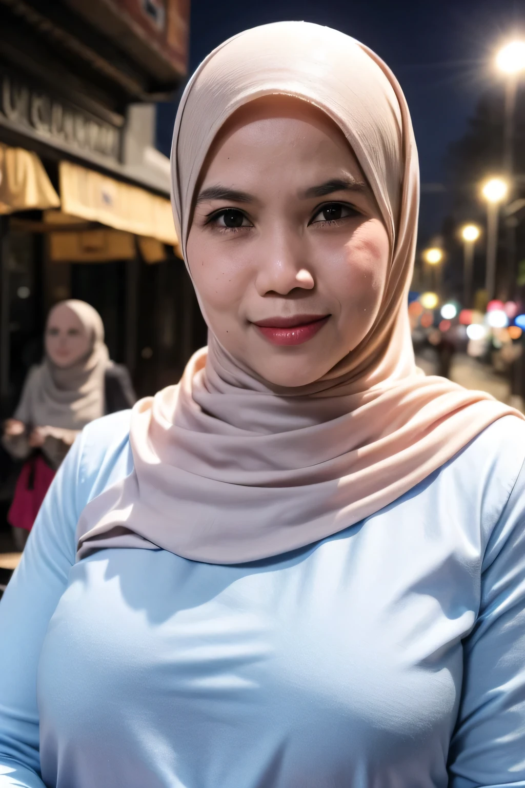 ((BIGGER:1.7)), ((4x-UltraSharp)), CHUBBY , ((DETAILED NIPPLES1.3)), ((Gigantic tits:1.3)), (from behind up) seductive pose, ((Old lady:1.5)), (Happy smile), (((WHITE HIJAB MALAY GIRL))), masutepiece, High quality, UHD 32K, Realistic face, Realistic skin feeling , A Japanese Lady, 58 years old matured lady, (((FLAT CHEST))), (Night time at forest), ((look In front at the camera and SADNESS)), ((Naked White)), dark night background , WHITE forest night, horror scary place,