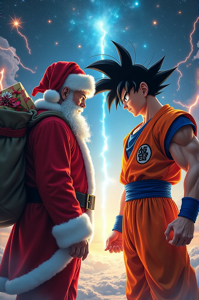 Santa vs Goku at the end of time