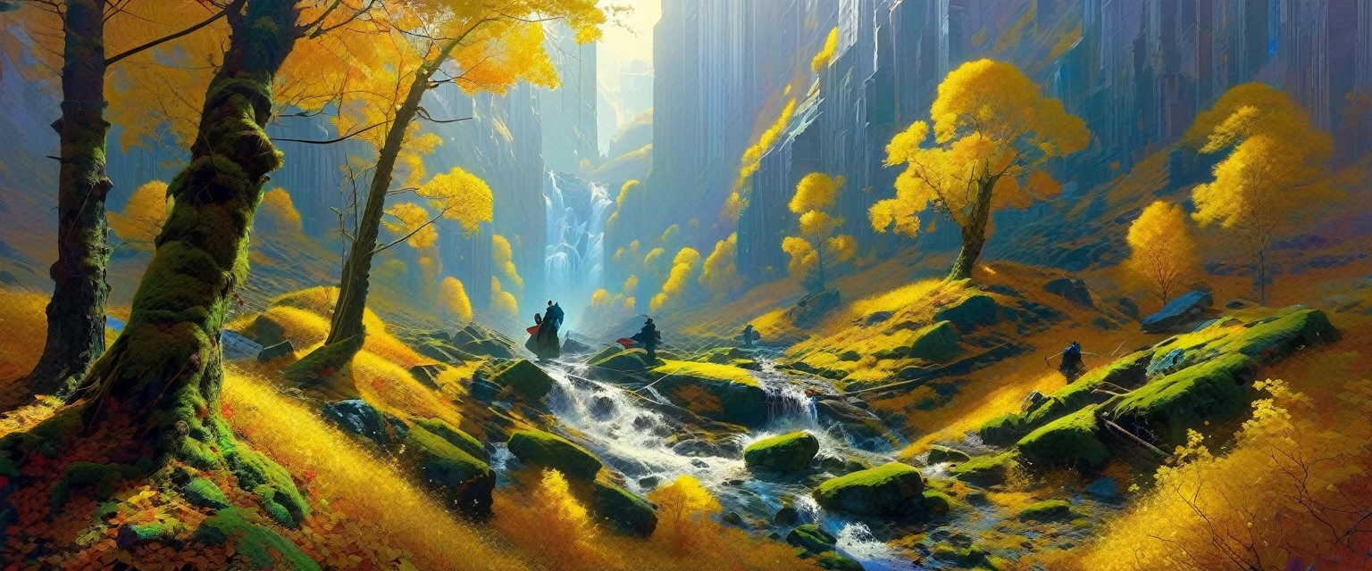The fall, art inspired by Wadim Kashin