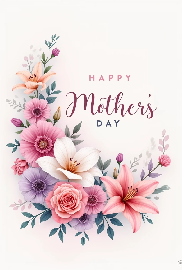 Create a gift card with a design for Mother&#39;s Day 