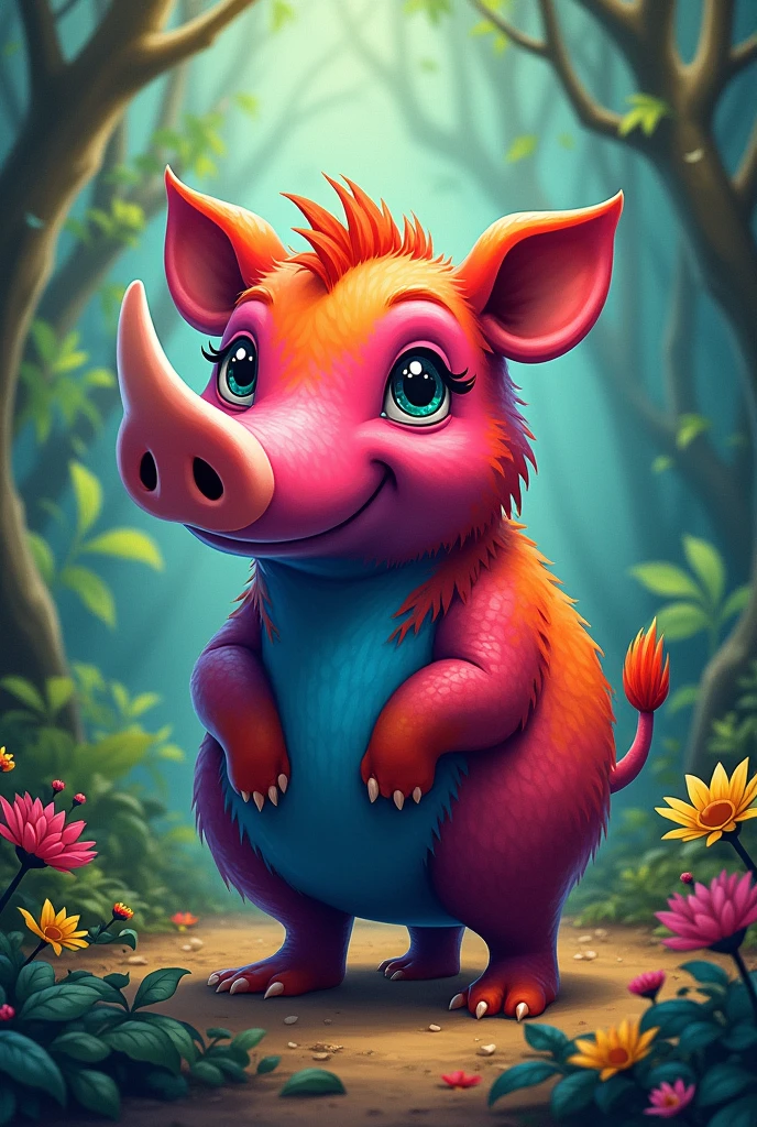 colorful tapir animal