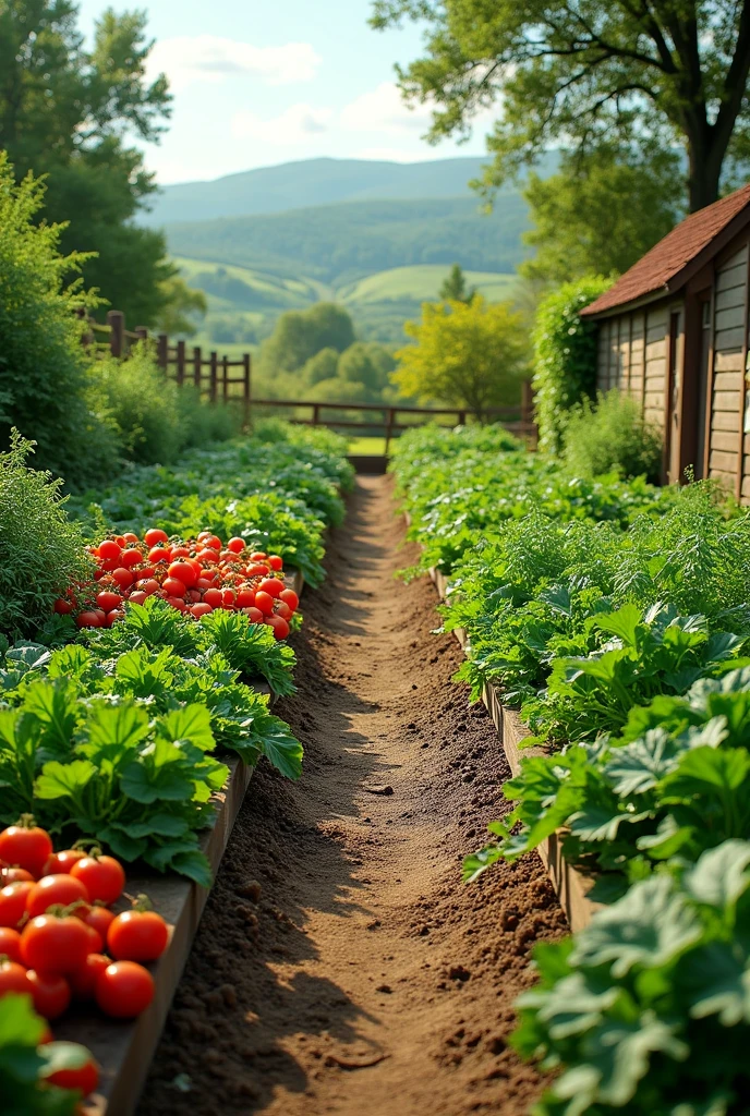 realistic vegetable gardens for slide