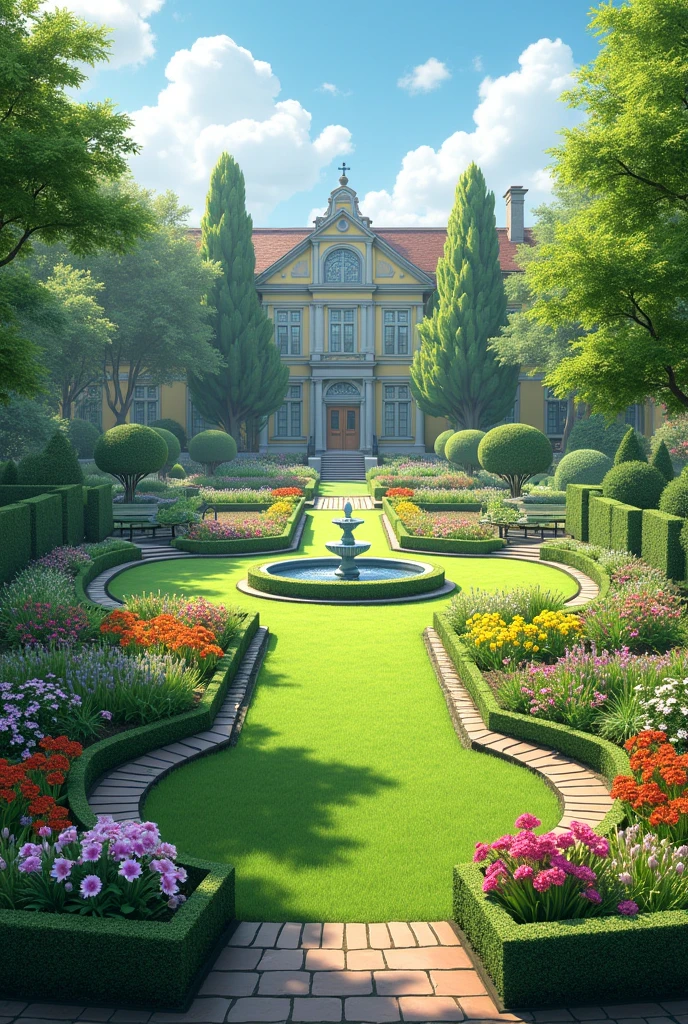 realistic gardens for school presentation
