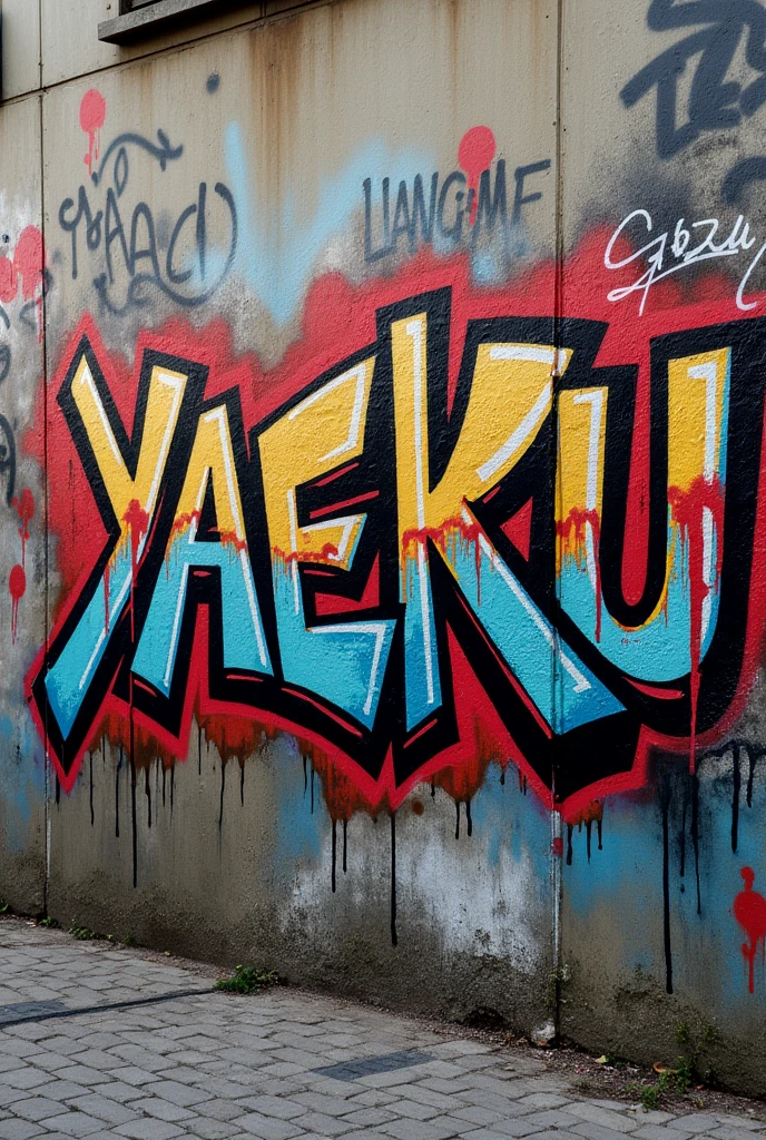 Graffiti with the name Yaekzu

