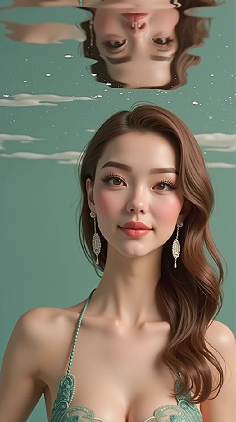 haute qualité, photoréaliste, coiffure fine, 95D, sexy