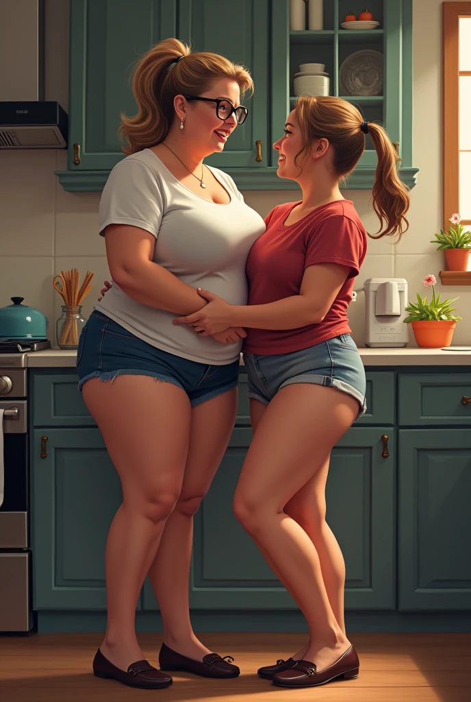 multiple thick body mature women milfs wearing hoodie dress lift dress show panties, nsfw, mature woman milf wearing hoodie lift shirt show panties, show backside, show back view, show only mature women, nsfw, in kitchen party, 