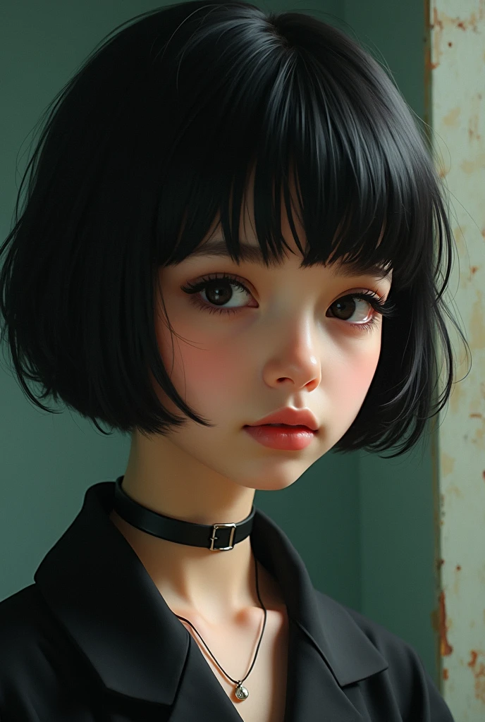 young girl with black short hair tousled bob, mysterious smile, retro dress (by Alex_Russell_Flint),
(lush oil painting), palette canvas/acrylic, intricate, Exceptional Detailing, Complex key,
((single shot)), ((best quality)), ((masterpiece)) , ( (realistic)), (ideal), 8 K, impressionism: 0.2 Обои Full HD