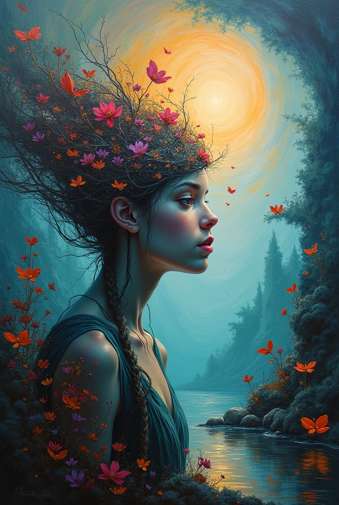 Creates Surreal And Fantasy Storytelling Art, (Art Andrew Ferez) palette-knife-oil-painting,
((шедевр)), Чрезвычайная детализация, перспектива, трассер